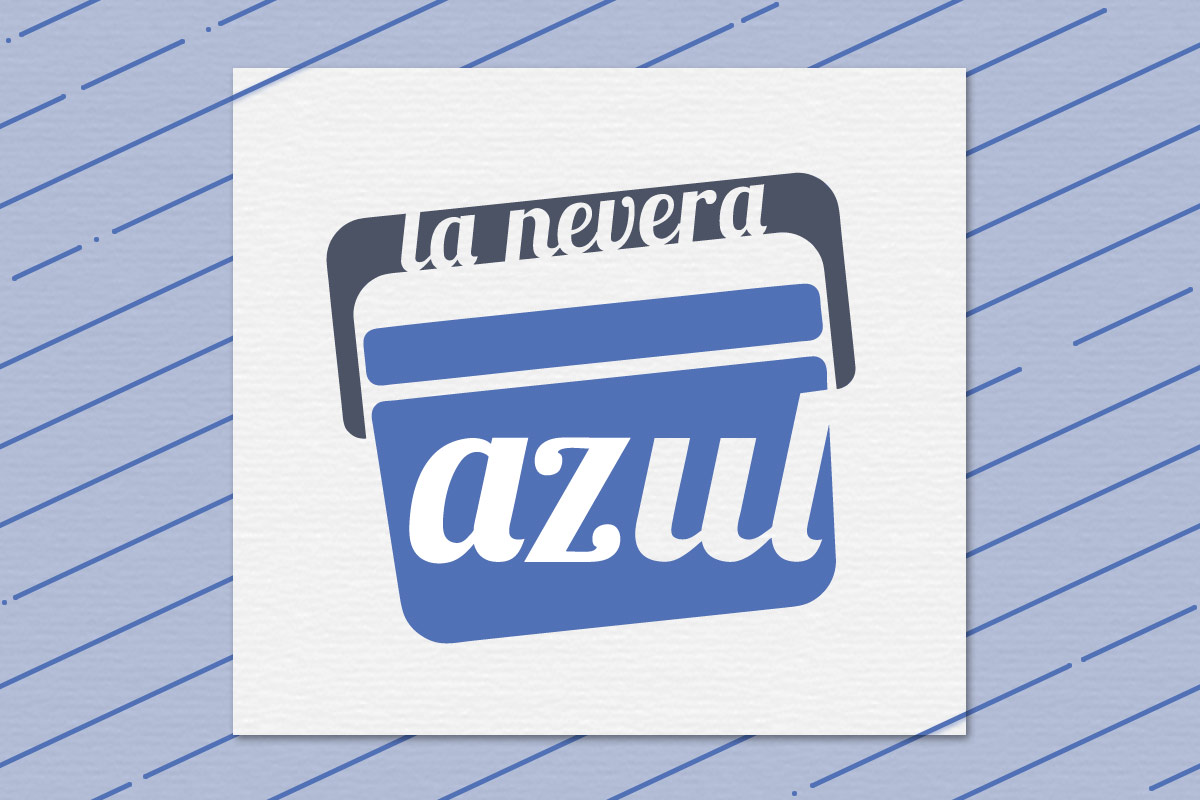 AZUL460 diseño gráfico: LA NEVERA AZUL