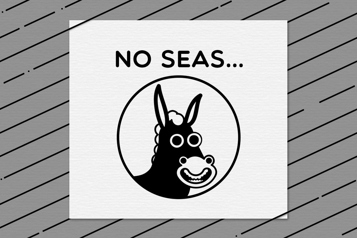 AZUL460 diseño logo: NO SEAS...